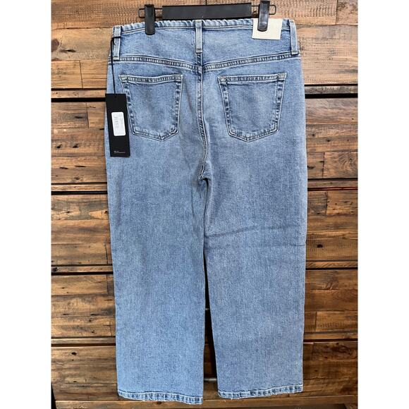 Edwin x Anthropologie Bound Marli Ankle Mid-Rise Wide Leg Jeans Size 29 NWT - Picture 2 of 8